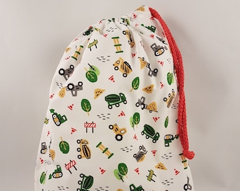 Sac en tissu « Chantier » – sac de sport pour enfants (37 x 28 cm)