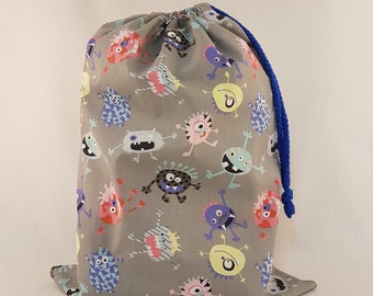Bolsa de tela “Monster” – bolsa de deporte para niños (37 x 28 cm)