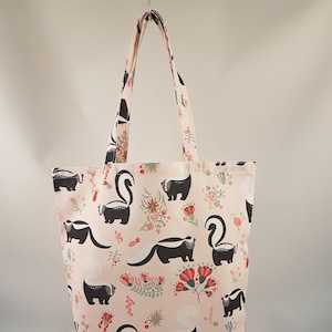 Sac en tissu "Skunk" - grand sac en tissu (37 x 28 cm)