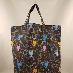 Stoffbeutel „Miezekatze“ – extra große Stofftasche (41 x 33 cm)