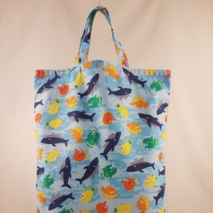 Stoffbeutel „Unterwasserwelt“ – extra große Stofftasche (41 x 33 cm)