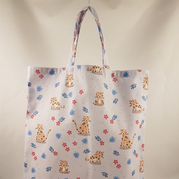 Stoffbeutel „Gepard“ – extra große Stofftasche (41 x 33 cm)