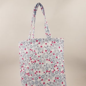 Stoffbeutel „Mausi“ - kleine Stofftasche (27 x 23 cm)