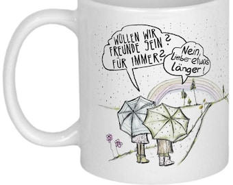 Freundinnen Geschenk für beste Freundin Weihnachtsgeschenke Geburtstagsgeschenk Tasse mit Spruch Geschenke Freunde BFF