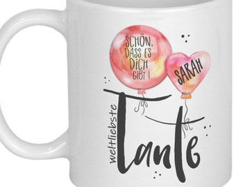 Geschenk für Tante, PERSONALISIERTE Tasse, Geschenkideen für Frauen, Geburtstagsgeschenk, Weihnachtsgeschenk