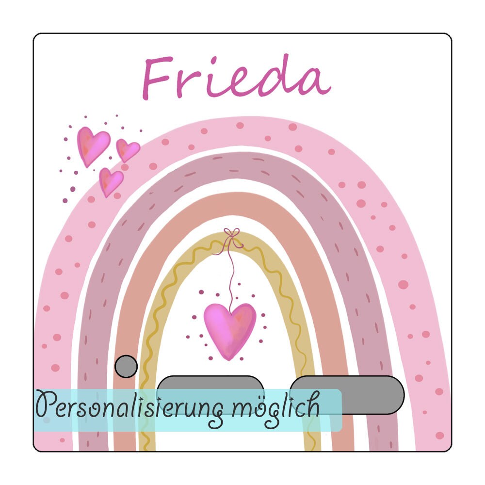 Toniefolie für Toniebox Schutzfolie Toniebox Folie Regenbogen rosa se…