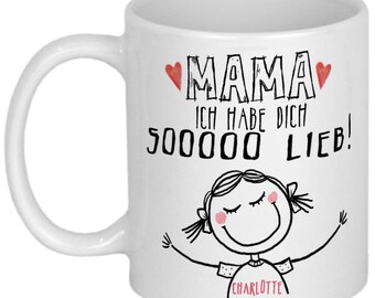 Mama Tasse personalisiert Muttertag Geburtstagsgeschenk Muttertagsgeschenk Mutter Tochter