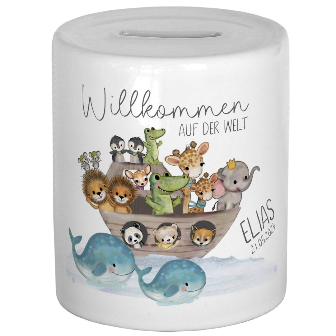 Mousehouse Gifts Arche Noah Spardose – Kinder Spardose, Geschenk Für Jungen & Mädchen
