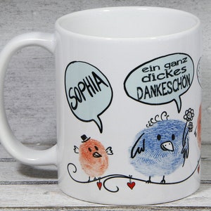 Danke Dankeschön Geschenk Tasse Bild 1