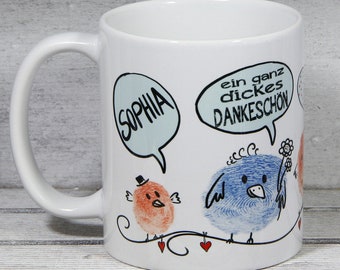 Danke Dankeschön Geschenk Tasse