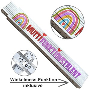 Zollstock mit Spruch Mama Geschenk Mutter zweiseitig bedruckt Geburtstagsgeschenk Mutter Weihnachtsgeschenk Muttertagsgeschenk