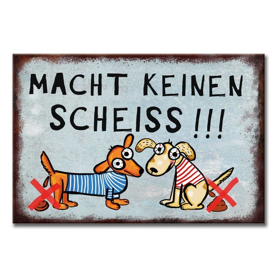 Kein Hundeklo Schild Hundekot Verbotsschild Lustig Aluverbund Etsy