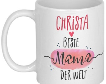 Geschenke für Mama Tasse mit Namen personalisiert Geschenkideen Mutter Geburtstagsgeschenk Weihnachtsgeschenke für Eltern