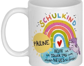 Schulkind Geschenk Einschulung Einhorn