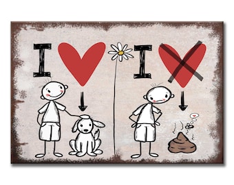 Kein Hundeklo Schild Hundekot Verbotsschild lustig Alu-Verbund 20 x 30 cm Hundeschilder Hund I love dogs