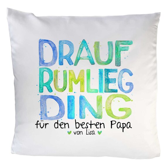 Vatertag Papa hat Recht Kissen