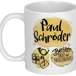 Carta de agradecimiento y regalo para repartidor de paquetes ideas de regalo para repartidor de paquetes taza personalizada con nombre gracias navidad cumpleaños