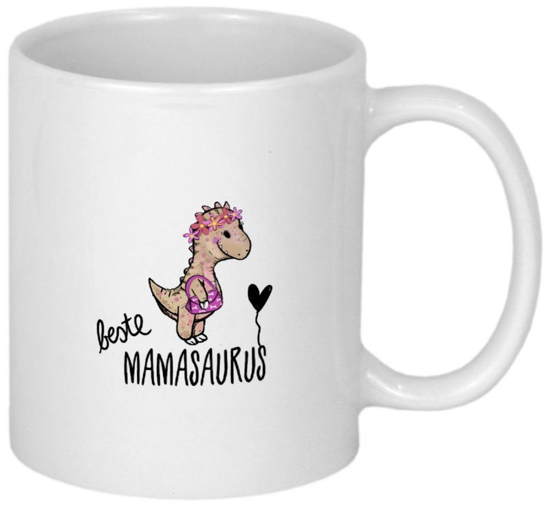 Geschenke für Mama Tasse & Kindern Geburtstagsgeschenk Mutter Weihnachtsgeschenk Geschenkideen Muttertagsgeschenke personalisiert MAMASAURUS Bild 2