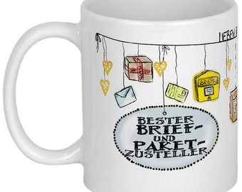 Postbote Dankeschön Geschenk Paketzusteller