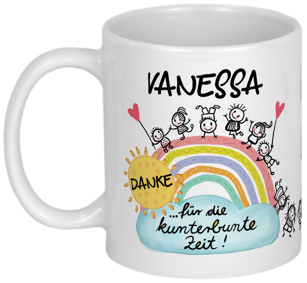 Abschiedsgeschenk Erzieherin Geschenk Tasse personalisiert mit Namen …