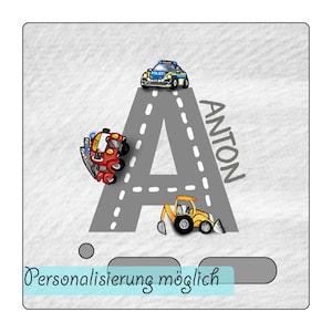 Für Toniebox Schutzfolie mit Namen Junge Buchstaben A-Z Tonie Folie selbstklebend personalisiert ABRIEBFEST LED sichtbar Feuerwehr laminiert