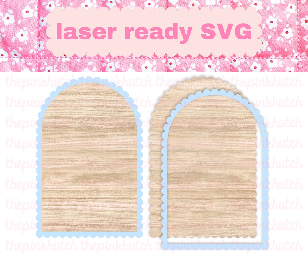 Scalloped Arch Frame SVG Laser Design File Laser Ready Cut File - Etsy