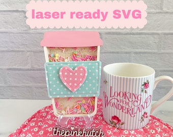 Coffee Cup Shaker To Go SVG Laser Design File Laser Ready Cut File