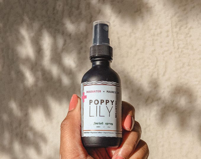 Rosewater Magnesium Facial Toner: Acne-Prone Skin, Vegan