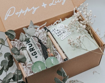 Manifestation Gift Set: Intention Journal, Herbs, Candle - Self-Care Kit