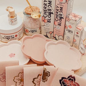 Cherry Blossom Box, Pink Gift Set, New Mom gift set, Self Care Gift Box Limited Edition | Cherry Blossom Collection