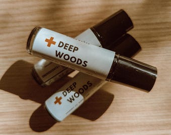 Deep Woods Scented Oil Roll-On: Citrus & Patchouli Aromatherapy