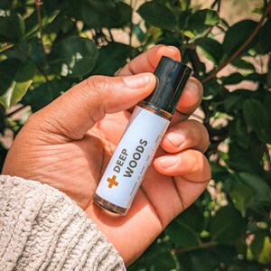 Deep Woods Scented Oil Roll-On: Citrus & Patchouli Aromatherapy