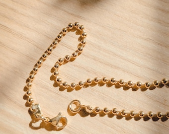 24k Gold Plated Ball Bead Bracelet – Sizes 6, 6.5, 7 Inch