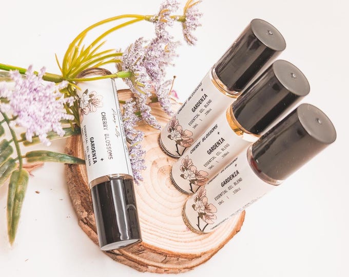 Cherry Blossom Gardenia Perfume: Roll On (10ml)