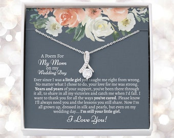 Minimal Necklace from bride W14b Mother of the Bride Necklace \u2022Satellite Necklace \u2022 Wedding Jewelry Gift \u2022 Mother of the Bride Gift