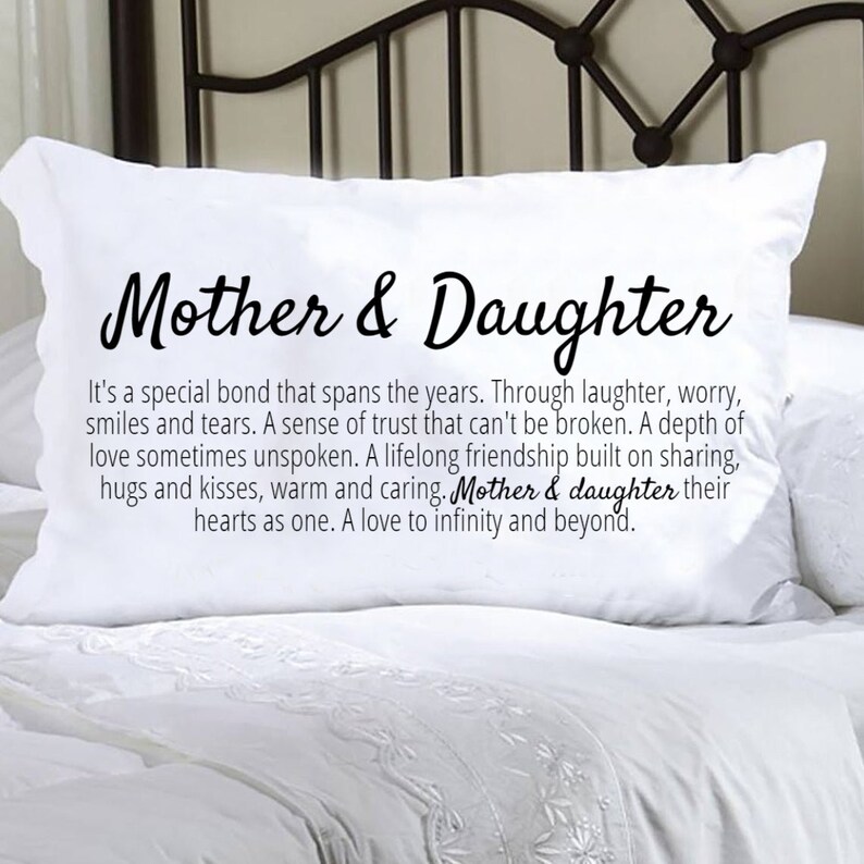 Mother & Daughter Pillow Case Gift For Daughter Pillow Cover Etsy