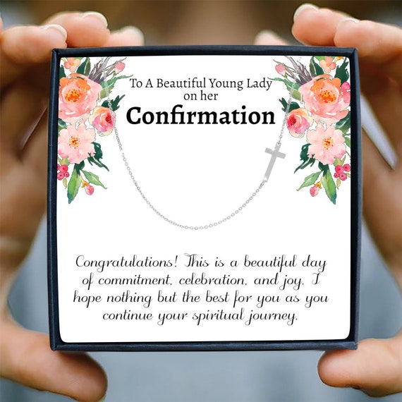 Confirmation Gift Confirmation Necklace Holy Confirmation Etsy