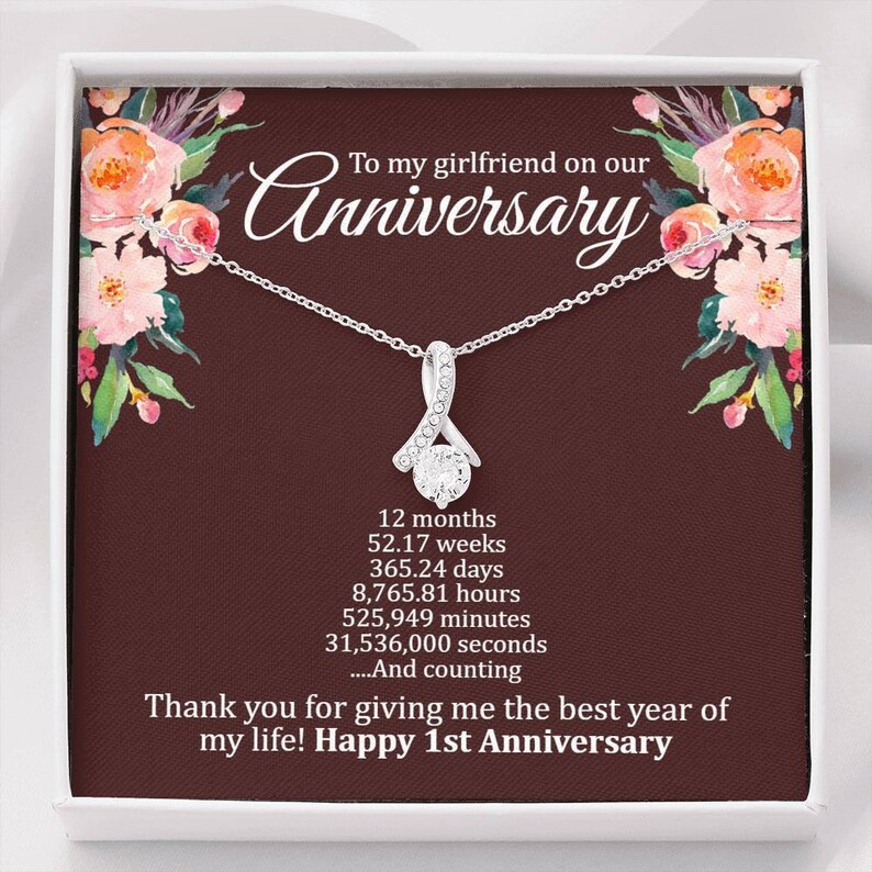 1 Year Anniversary Gift for Girlfriend First Year Etsy