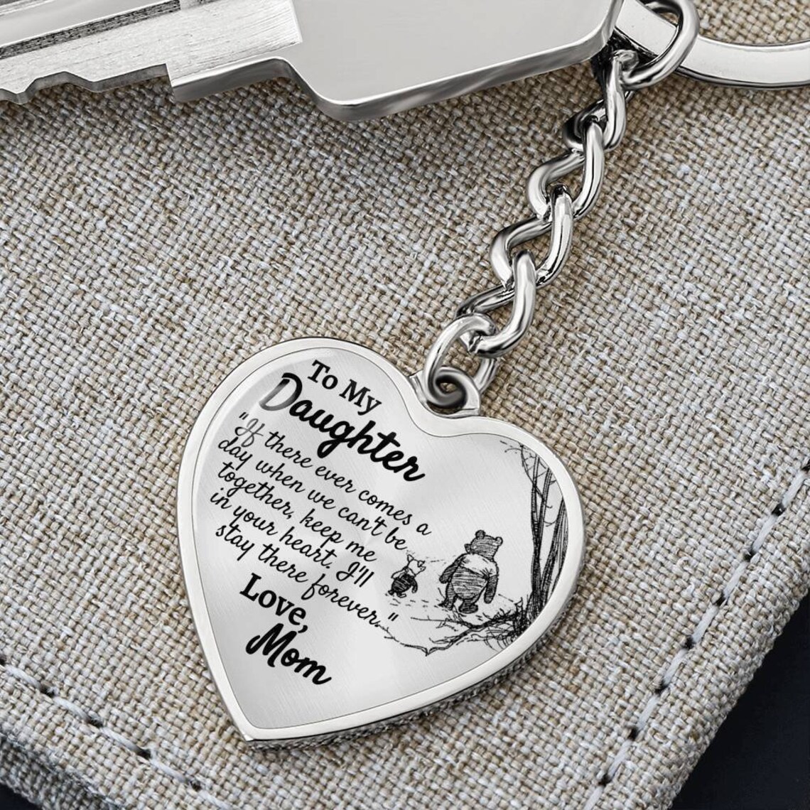 Daughter Keychain Mother Daughter Keychain Gift For Daughter Etsy