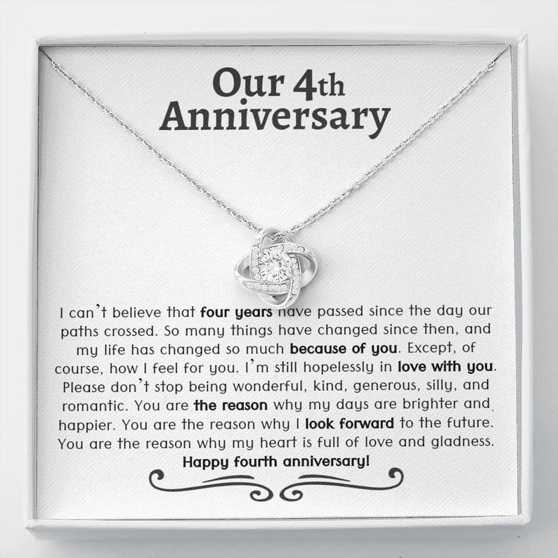 4 Jahre Jubiläumsgeschenk vier Jahre Jubiläum Geschenk für