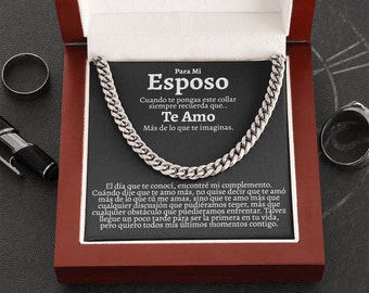 Para Esposo Cuban Chain Regalos Para Esposo - Etsy