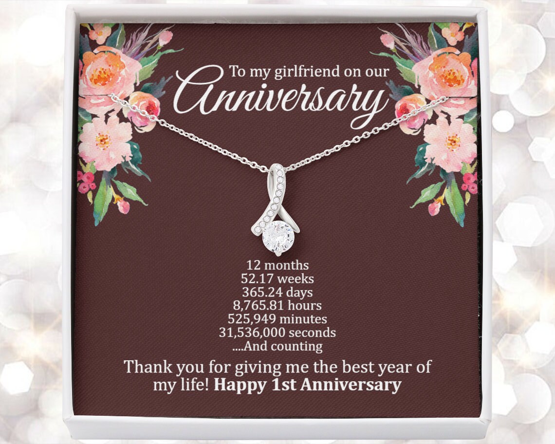 1 Year Anniversary Gift for Girlfriend 