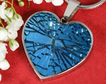 Glass Ceiling Necklace Shattered Glass 