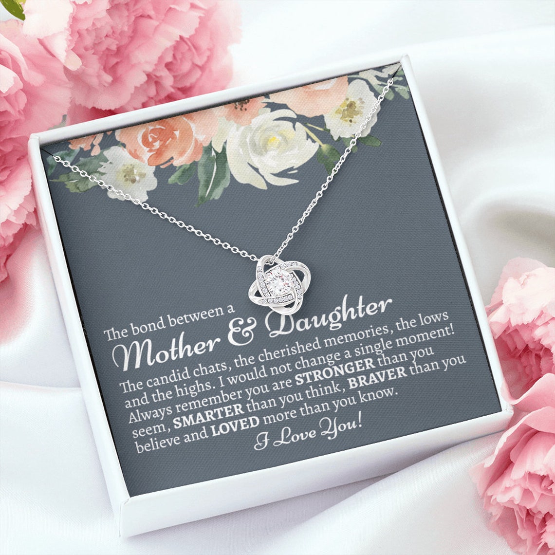 Mother and Daughter Necklace Mother Daughter Keepsake Mother Etsy