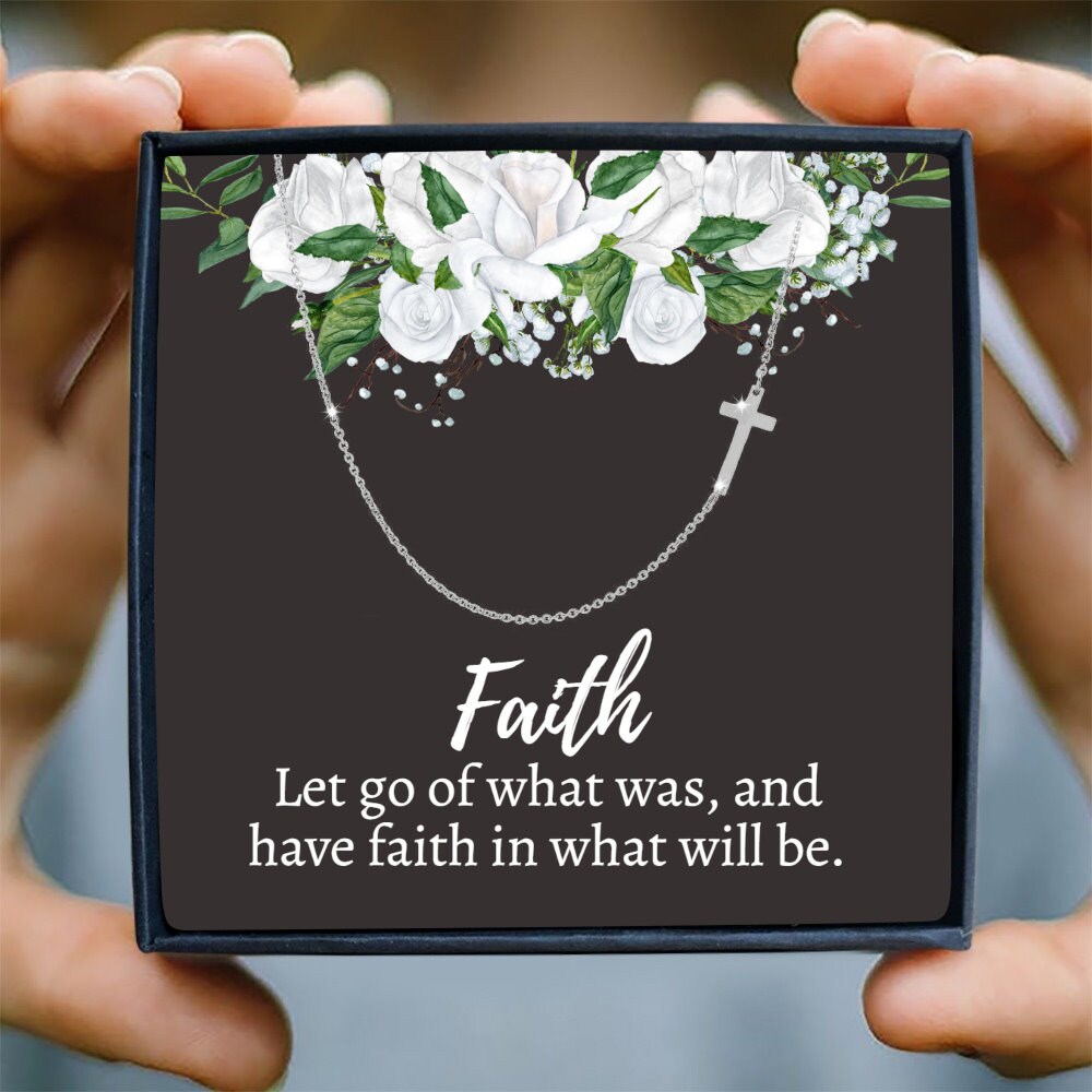 Small Cross Necklace for Women Christian Gifts for Easter Etsy