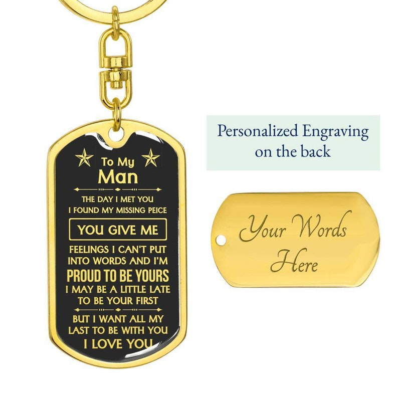 Husband Keychain Romantic Keychain for Him Best Gift for Etsy