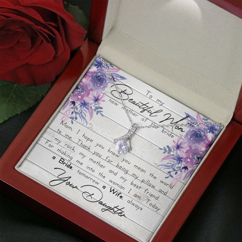 To My Mom on My Wedding Day Bride to Mom Gift Mother of the Etsy