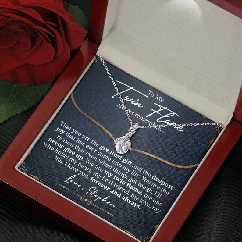 Meaningful Twin Flame Necklace Twin Flame Jewelry Twin Flame Etsy