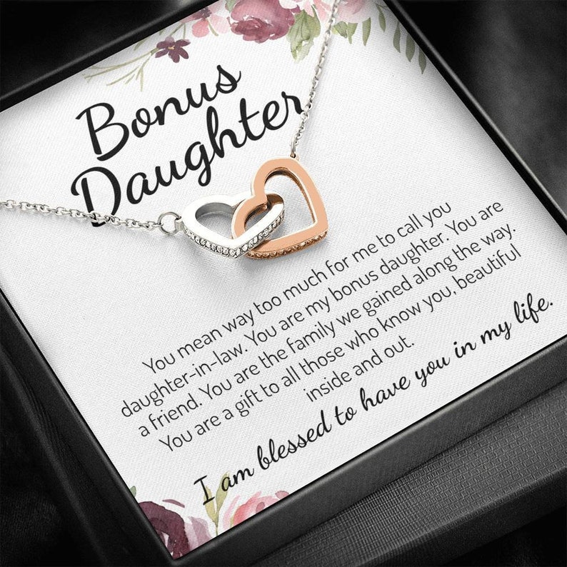Bonus Daughter Gift Bonus Daughter Necklace Gifts For Bonus - Etsy