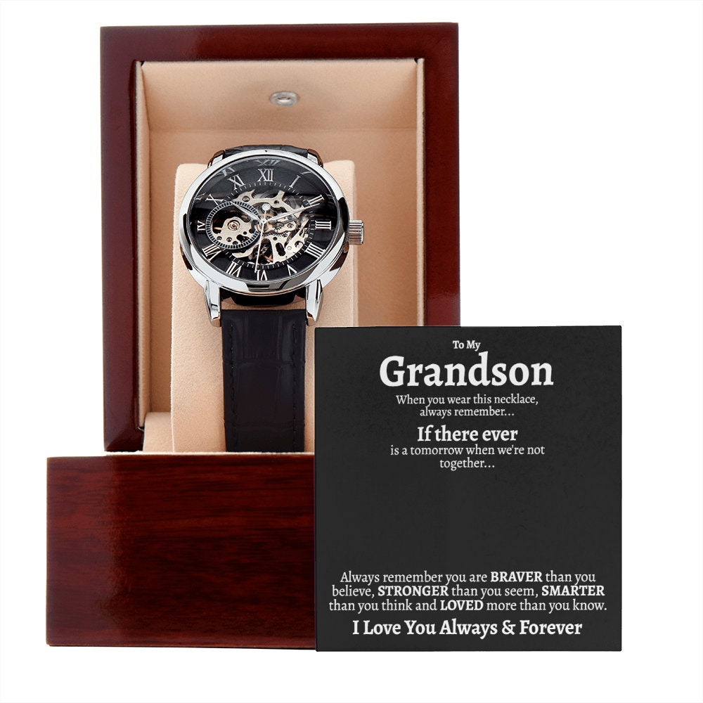 Orologio traforato Grandson Keepsake Idee regalo per nipote | Etsy Italia